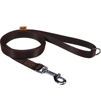 Vodítko pro psa BAFPET Popruhová vodítka JEDNOBAREVNÁ Barva: Černá, Rozměr: 25mm x 150cm 18204J