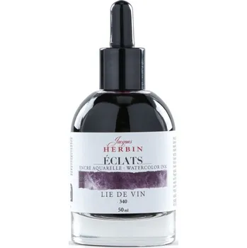 Herbin Jacques akvarelový inkoust (50ml) burgundská fialová