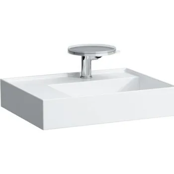 Umyvadlo Laufen Umyvadlo, polička vlevo, se speciálním skrytým vývodem K'BYLAUFEN 60 LAU-H8103357581581