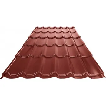 Střešní krytina Krytina UNI 1, ocelově červená RAL 3009, lesklá - tlouška 0,50mm, modul 400