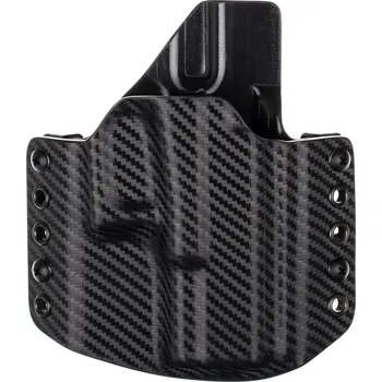 Příslušenství pro sportovní střelbu RH Holsters OWB - Glock 19/23/32 - Glock 19X/45 - vnější kydexové pouzdro - poloviční sweatguard - carbon/černá Pouzdro je pro: Pravák