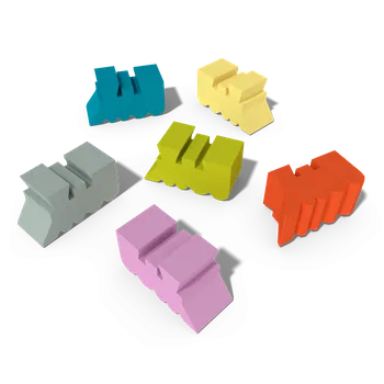 Desková hra Eagle-Gryphon Games Age of Steam DELUXE: dřevěné lokomotivy KS