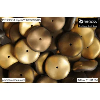 Korálek PRECIOSA Ripple™ č. 9 (12x4 mm) - 1 ks