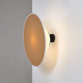 Nástěnné svítidlo Luxcambra Pohyblivé kruhové nástěnné svítidlo Cim a Rótula Wall Barevná varianta: Černá / Tmavě písčitá 2827