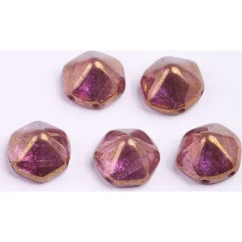 Korálek Dvoudírkový hexagon č11