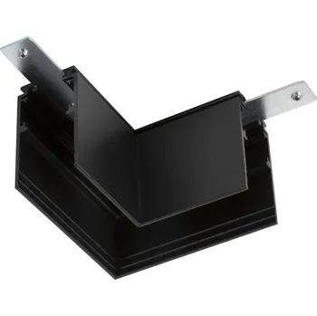 Bodové svítidlo BIG WHITE (SLV) L-spojka mechanická 48 V TRACK, pro nástavbovou lištu hlub., vlevo, černá 1006581