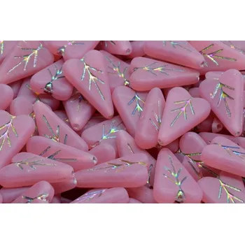 Korálek Lístek ve tvaru srdce č.3520 (16x11mm)