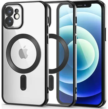 Pouzdro na mobilní telefon TECH-PROTECT KRYT MAGSHINE MAGSAFE IPHONE 12 BLACK