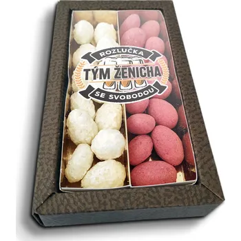 Čokoláda Sablio Mandle v čokoládě Rozlučka se svobodou tým ženicha - 2x 80g