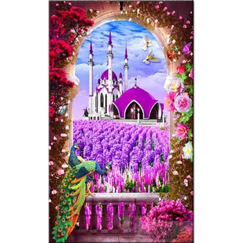 Diamantové malování Diamantové malování - Zámek za oknem - č. 482 65x85 cm