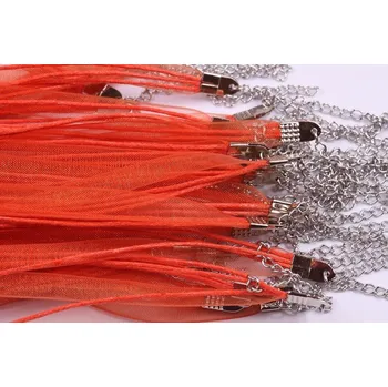 Korálek Šňůrka na krk s šifonem č. 12