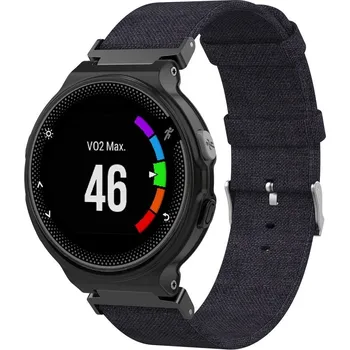 Příslušenství k chytrým hodinkám Řemínek TVC Canvas pro Garmin Forerunner 220/230/235/630/620/735 Barva: Černá
