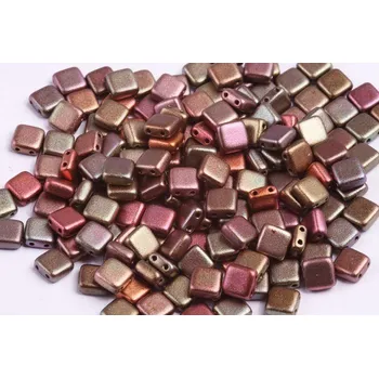 Korálek Dvoudírkové čtverečky č. 95 (6x6 mm)