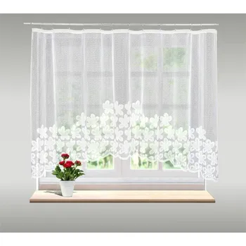 DekorTextil Hotová záclona Gabriela - bílá ROZMĚR: (š x v): 300 x 150 cm