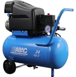 Abac Line L20N-1,5-24CM příkon 1,5 kW, sací výkon 220 l/min, tlak 10 bar, vzdušník 24 l, napětí 230/50 V/Hz