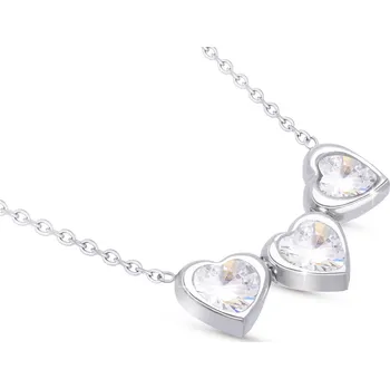 Řetízek Ellami VERONA 1822-1 Řetízek s přívěskem, tři srdíčka s čirými zirkony Ellami