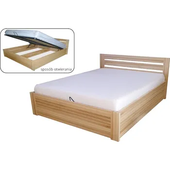 Postel KLASA-NÁBYTEK.cz Dvoulůžková postel VEGA - buk ROZMĚR: 140 x 200 cm - ATYP