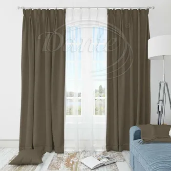 Dante Měkká dekorační látka Virgin tm.béžová na závěsy - 300 cm