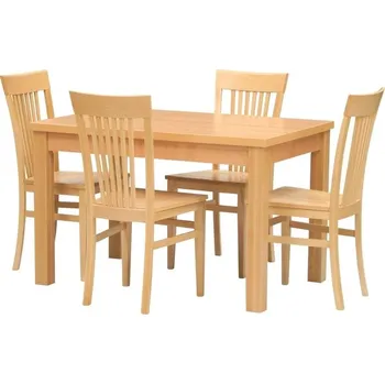 Jídelní set STIMA Jídelní set Udine-K2 masiv VARIANTA PROVEDENÍ: stůl (š/v/h) 160 x 80 x 77 cm + 4 židle
