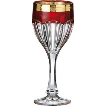 Sklenice BOHEMIA SAFARI RUBIN SKLENICE NA VÍNO 190ML SADA 6KS