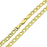 Goldstore Dvojpancr zlatý náramek 5 mm Váha: 8.30 g, Délka: 23 cm