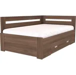 Nábytek Mikulík Zvýšené fran. lůžko FABIE rohové s 1 úložným prostorem ROZMĚR: 140 x 200 cm - ATYP