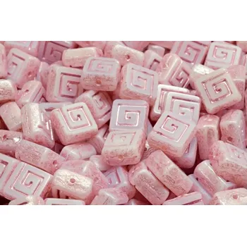 Korálek Ploškovaný keltský čtvereček 9x9 mm č. 8