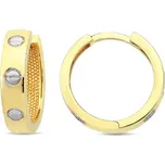 Lillian Vassago Zlaté kroužkové náušnice s rytinou 1,5 cm LLV98-GER065