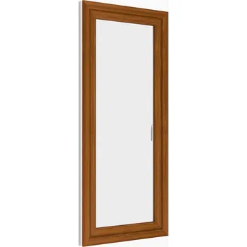 Vchodové dveře PREMIUM Balkonové plastové dveře jednokřídlé zlatý dub/bílá, 100x210 cm ( plastové balkonové dveře 100x210 cm zlatý dub/bílá)