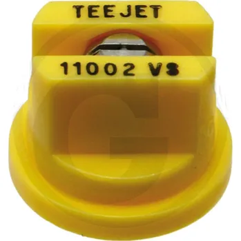 Postřikovač TEEJET postřikovací tryska TP11002VS VisiFlo s plochou charakteristikou 110° žlutá