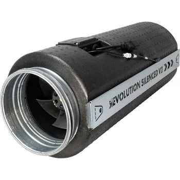 Domácí ventilátor SystemAir Revolution Silenced V2 EC Vector 200 mm, 1345 m3/h (Revolution Silenced V2 je dokonalý ventilátor pohlcující zvuk s tichými EC motory a dvojitě vyváženými lopatkami.)