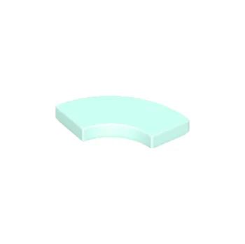 Dětské zboží 27925 Light Aqua Tile, Round Corner 2 x 2 Macaroni (Světle modrá dlaždice, kulatý roh 2 x 2 Macaroni)