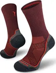 Northman Trek Silver Merino Light Velikost: 45-47 Vínové Antibakteriální Turistické Merino Ponožky