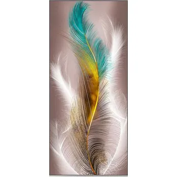 Diamantové malování Diamantové malování - Barevné pírko - č. 401 50x100 cm