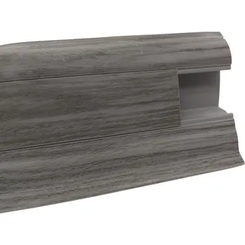 Podlahová lišta Soklová podlahová lišta SLK50 W281 Akazie vintage 2,5 m, koncovka levá, šedá, Döllken - 1 rok na vrácení + DOPRAVA ZDARMA k Vám i zpět