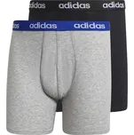 Černo-šedá sada boxerek adidas Linear Brief Boxer 2 Pack GN2072 Velikost: S