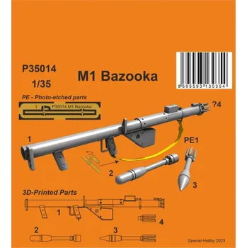 Plastikový model CMK 1/35 M1 Bazooka (3D-Print)