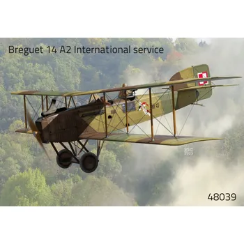 Plastikový model Fly 1/48 Breguet 14 A2 'Internat. service' (4x camo)