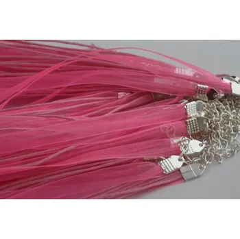 Korálek Šňůrka na krk s šifonem č. 43