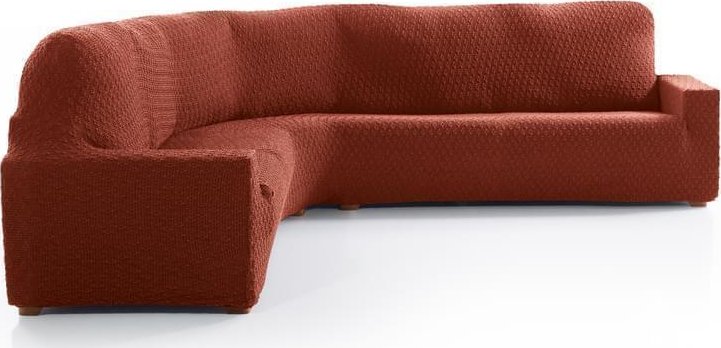 DekorTextil Potah na rohovou sedačku multielastický Martin - terracotta