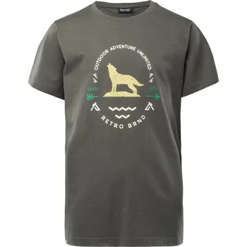 Chlapecké tričko Dětské Tričko s krátkým rukávem HI-TEC NINO JRB M000144152 – Olivová 128/134