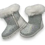 AH Dívčí bílé sněhule 01 Barva: Bílá, Velikost: 24