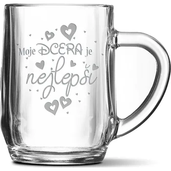 Sklenice Sablio Půllitr Moje dcera je nejlepší: 0,5