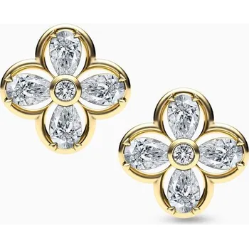 Náušnice Korbička Šperky Náušnice 001 - Zirkon -bílé zlato/žluté zlato/červené zlato