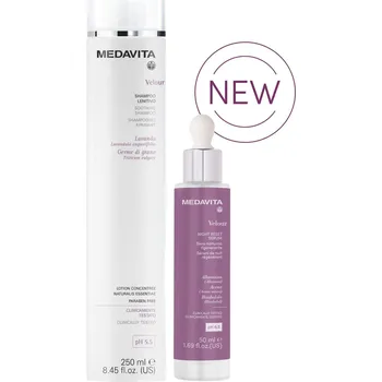 Kosmetická sada Medavita Velour šampón 250 ml + noční sérum 50 ml kosmetická sada pro citlivou pokožku