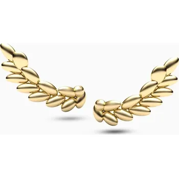 Náušnice Korbička Šperky Vavřínové náušnice 003 -bílé zlato/žluté zlato/červené zlato