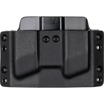 Příslušenství pro sportovní střelbu RH Holsters OWB - HS H11 - H11 PRO - Springfield Hellcat/PRO - vnější kydexové pouzdro na 2 zásobníky - plný sweatguard - černá/černá Umístění pouzdra: Pravý bok (levák)