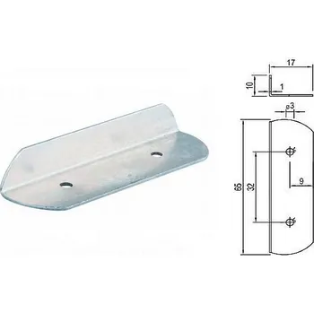 Zarážka úhelníková 65 Bzn (plech 4150)