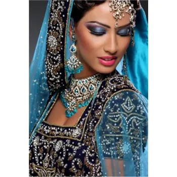 Diamantové malování Diamantové malování - Indická nevěsta - č. 389 50x60 cm