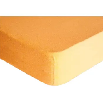 Prostěradlo DekorTextil Napínací prostěradlo FROTÉ Premium lososové ROZMĚR: (š/d/v) 200 x 200 x 20 cm